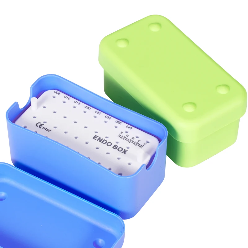 

40 Holes Dental Bur Holder Sterilizer Endo File Disinfection Box Organizer Lab Autoclavable Sterilization Case