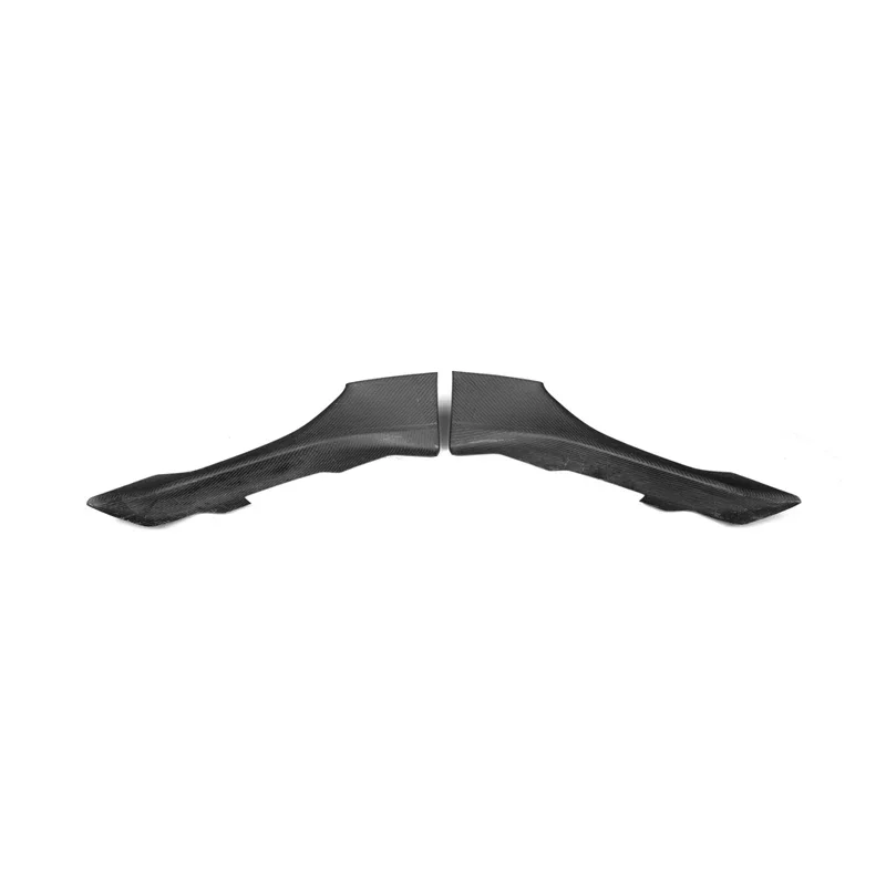 X Style Real Carbon fiber Winglets Front Bumper Lip Spoiler Splitters For BMW 8 Series G14 Sport