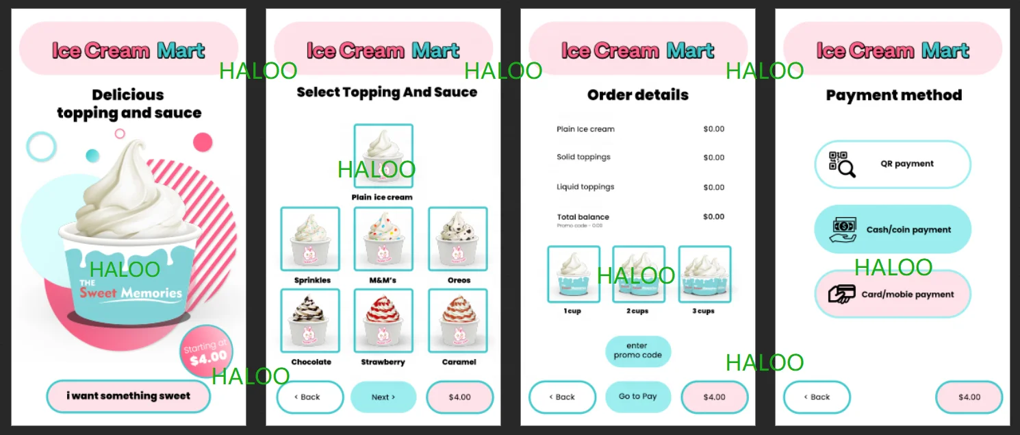 آلة بيع الآيس كريم ذات الشاشة الرقمية التي تعمل بقطع النقود المعدنية، وظيفة الخدمة الذاتية مع درجة SDK التجارية #5