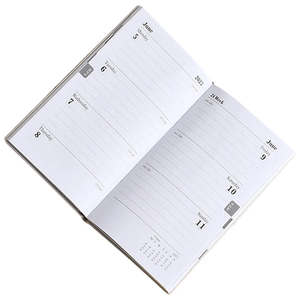 

Horizontal Grid Agenda Book Monthly Planner Dowling Paper Notepad Student Notebooks Classic Design Thick Paper Prevent Ink Leaks