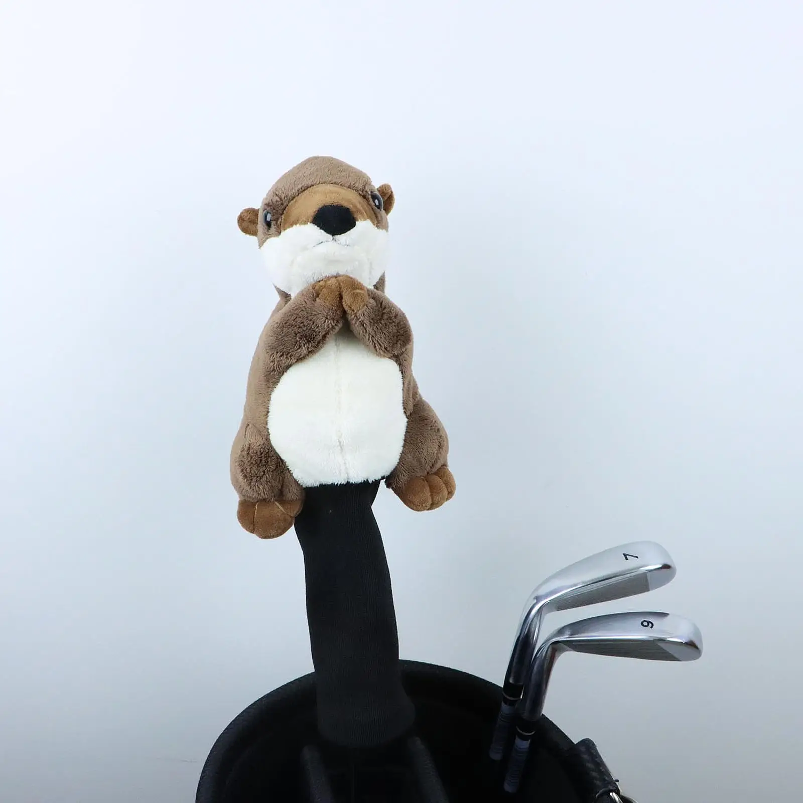 Soft Plush Golf Wood Driver Headcover Lovely Long Neck Golf Shaft Protector Guard Practical Scratch Resistant Golf Head Cover