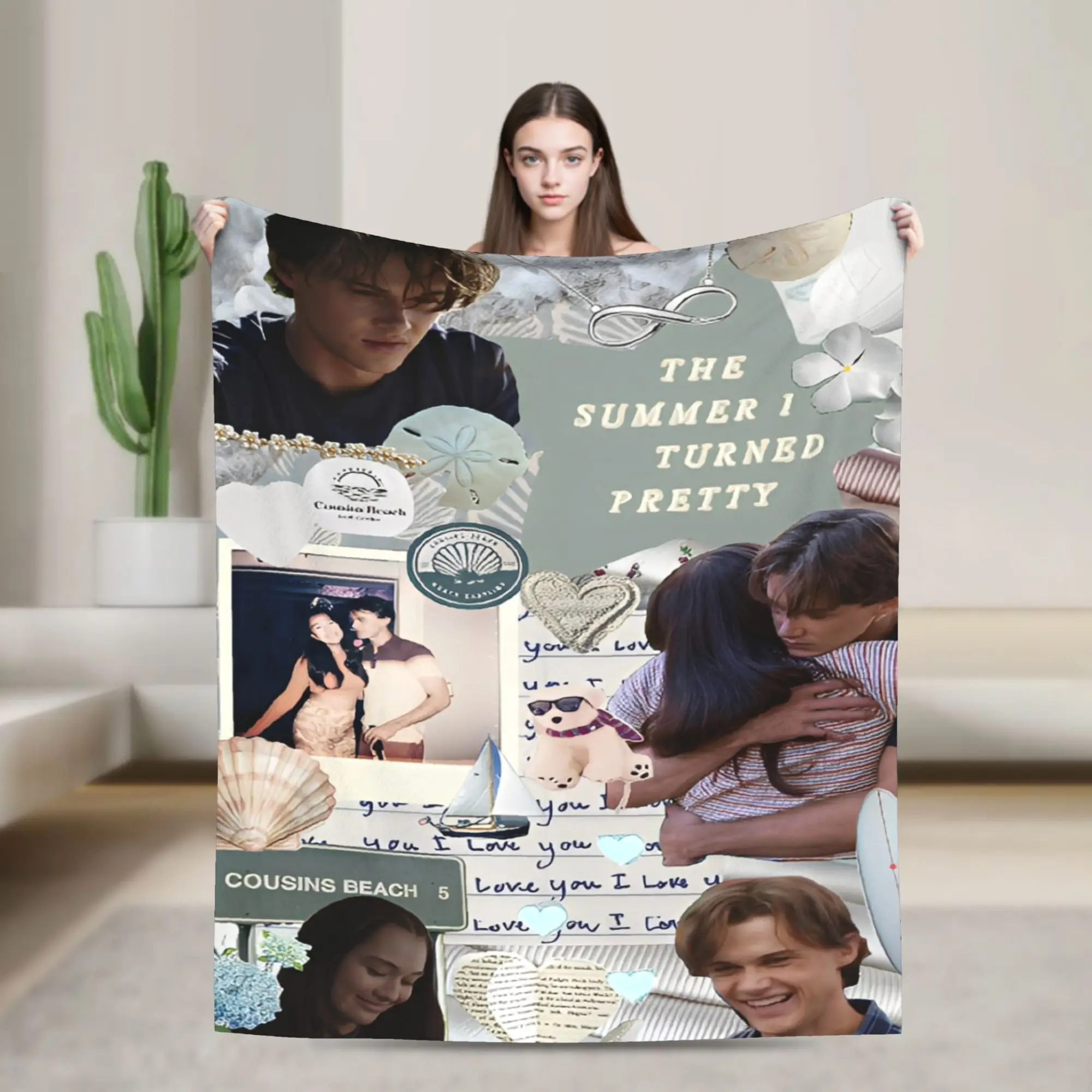 Comfort The Summer I Turned Pretty TSITP Blanket Accessories Sofa Decorative  Blanket Throw Super Warm Fleece for Car