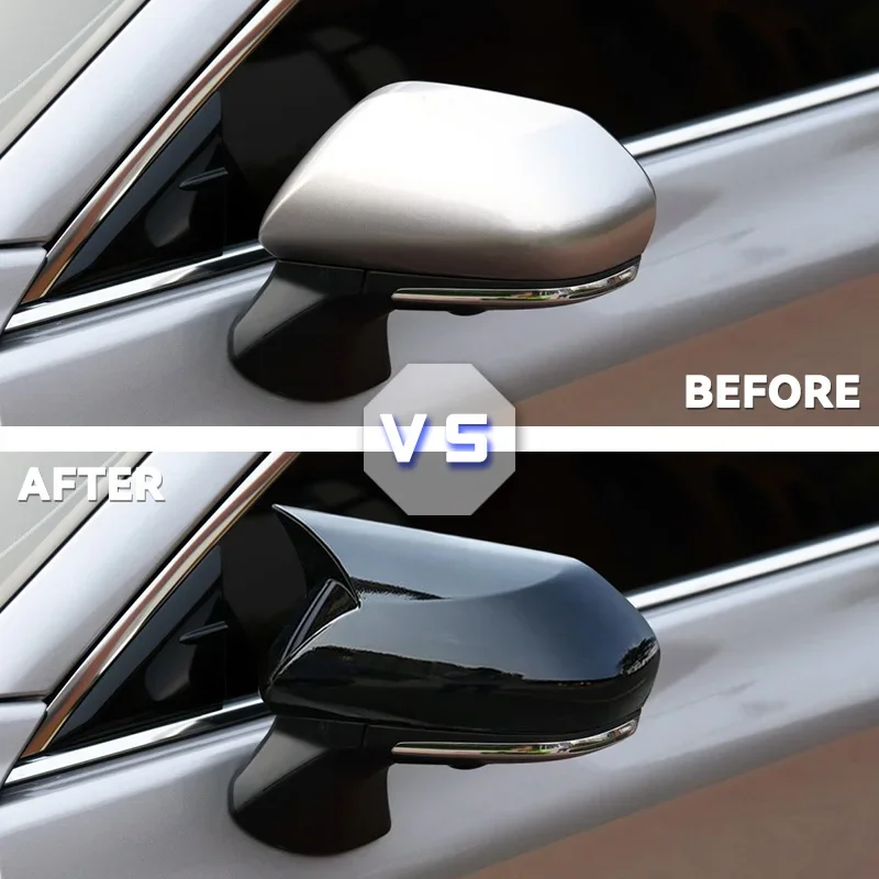 For Toyota CHR IZOA 2017-2023 ,C-HR black carbon fiber rearview mirror cover replacement buckle 2019 2020 2021 2022 2018