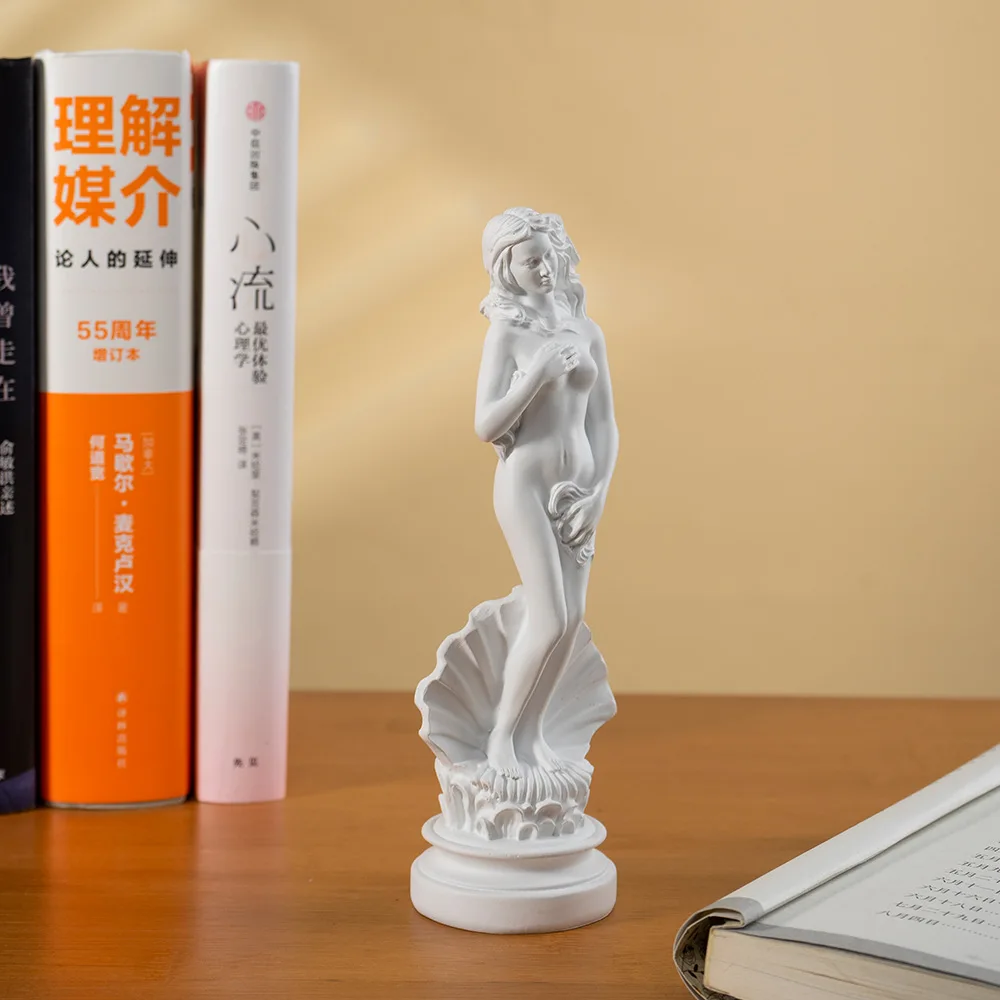 Greek Goddess Aphrodite Venus Statue White Resin Sculpture Figurine 7inch Home Shelf Decor Christmas Ornament