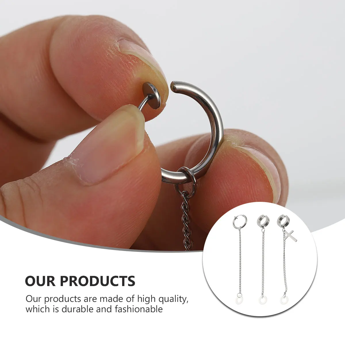 3 قطعة أشرطة حلق مكافحة خسر حامل خطاف لاسلكي سماعة أقراط واقية ملحقات سماعات الأذن لسماعات الأذن