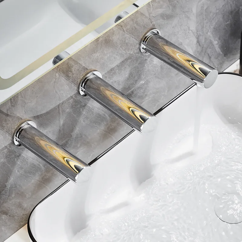 Wall Recessed Automatic Touchless Soap Dispenser Faucet Style Foam Hand Sanitizer Concealed Hidden Liquid Dispenser