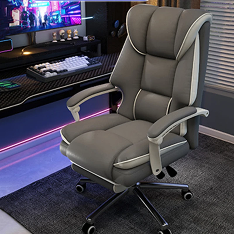 

-+-Luxury Armrest Office Chair Comfy Bedroom Designer Adjustable Gaming Chairs Computer Relaxing Sillas De Escritorio Furniture