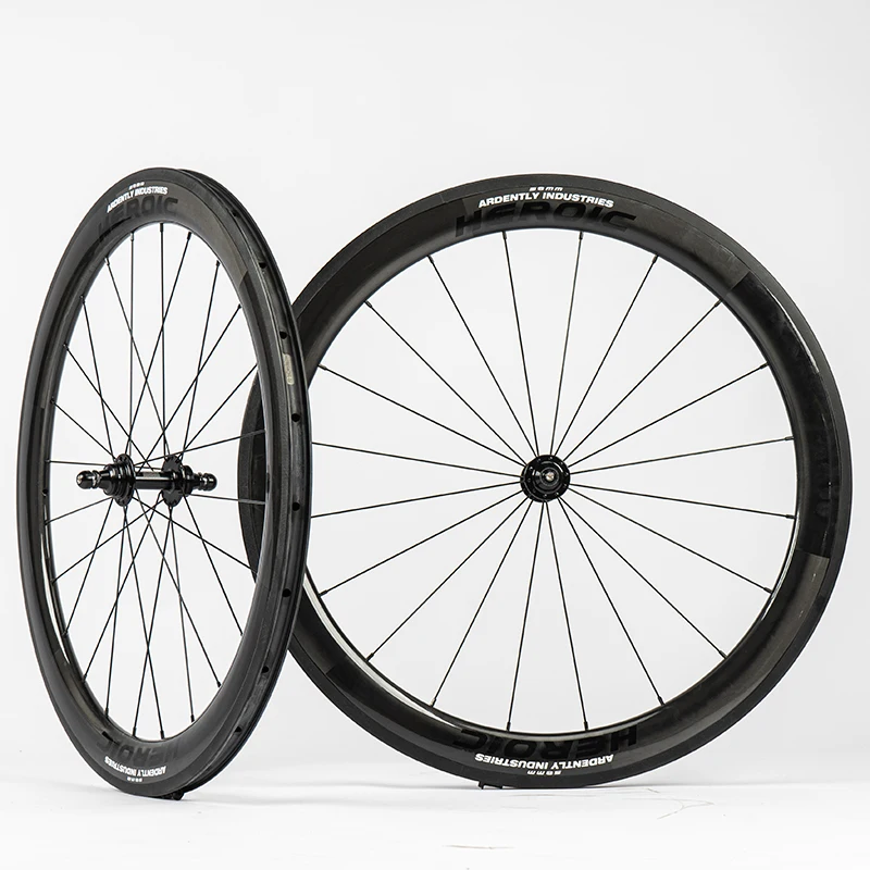 

ARDDENTLY Fixed Gear Bike Wheelset Ultra light Carbon Fiber 700C Single Speed Bike 58mm Wheel Set Wheel Fixie Cycling Wheels
