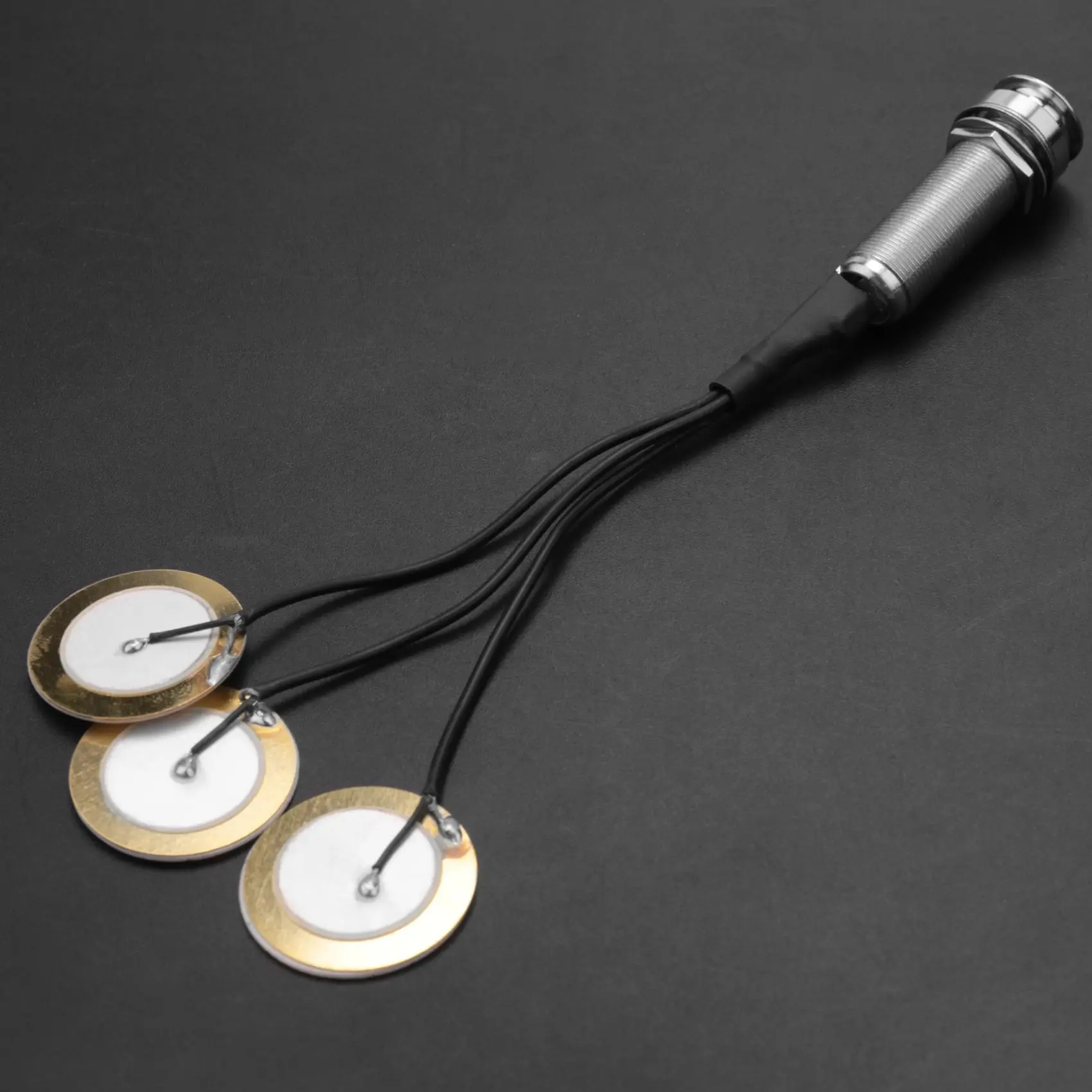 Piezo Contact Microphone 3 Transducer Pickups with end pin jack for image 6
