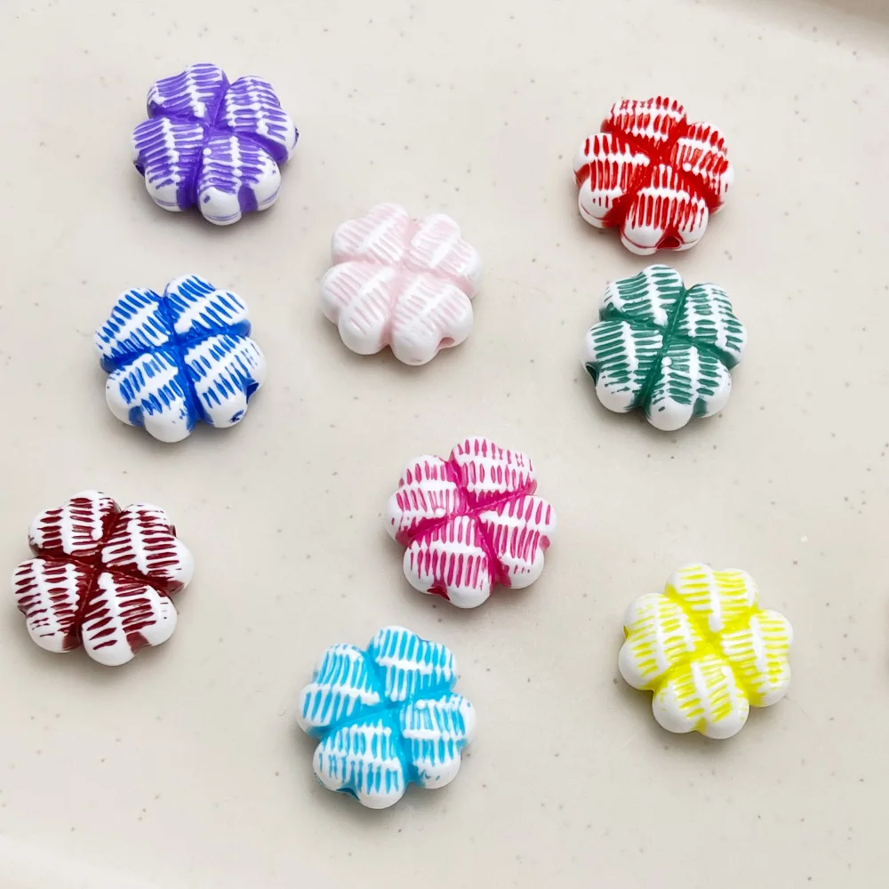 

Cordial Design 170Pcs 21*21MM Acrylic Bead/Flower Shape/DIY Beads/Paint Effect/Hand Made/Jewelry Findings & Components #19233