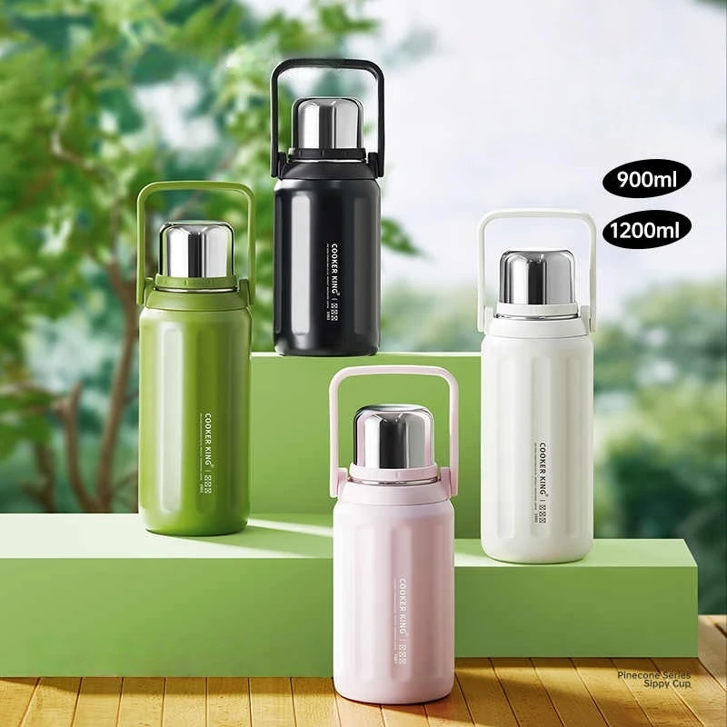 

0.9/1.2L Thermal Water Bottle Stainless Steel Thermos Bottle Keep Cold and Hot Water Bottle Thermos for Tea Coffee Vacuum Flasks