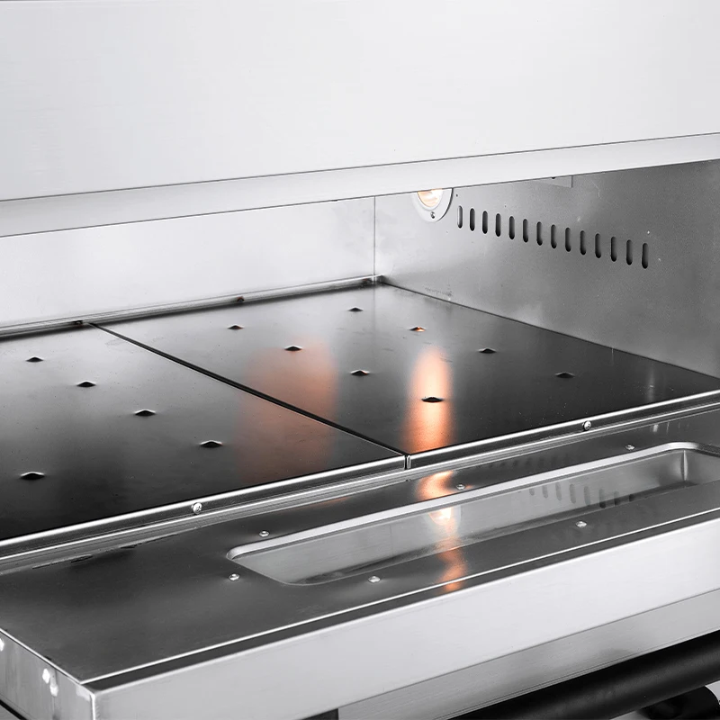 فرن حراري كهربائي تجاري احترافي، سطح فولاذي 220 فولت للخبز والبيتزا والكعك والأغذية الأساسية للمخبز