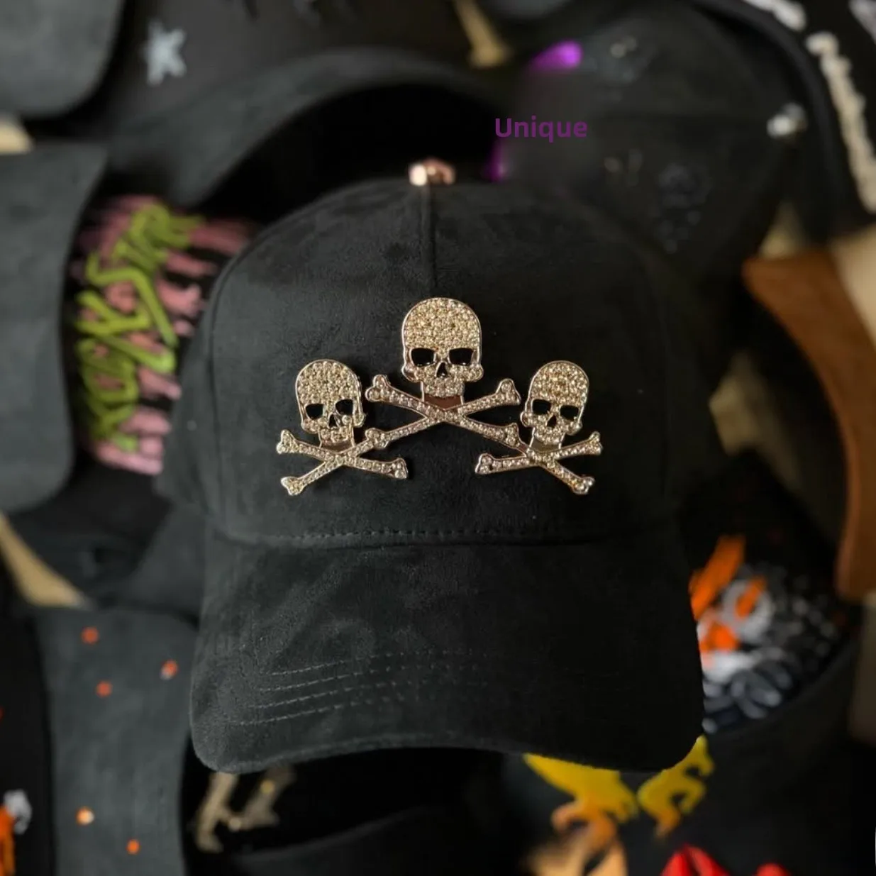 قابل للتعديل قبعة بيسبول الموضة المطرزة رسالة الهيب هوب قبعة داندي نمط جديد قمة مستديرة قصيرة حافة ظلة قبعة لجميع المواسم