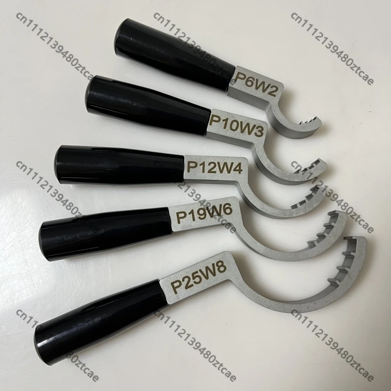 Stainless Steel Crescent Bead Inlet Wrench, PFA Flare Spanner Professional Pipeline Mounting and Maintenance Hand Tool