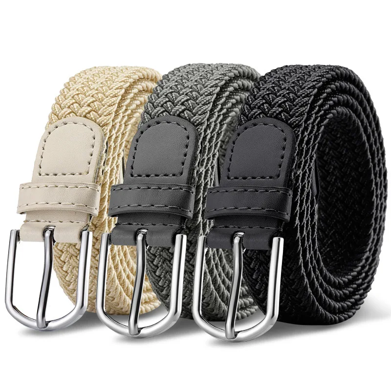 Modischer, elastischer, geflochtener Damengürtel im koreanischen Stil, robustes, geflochtenes Design, vielseitiger dekorativer Gürtel für Studenten, Unisex – Detail 4