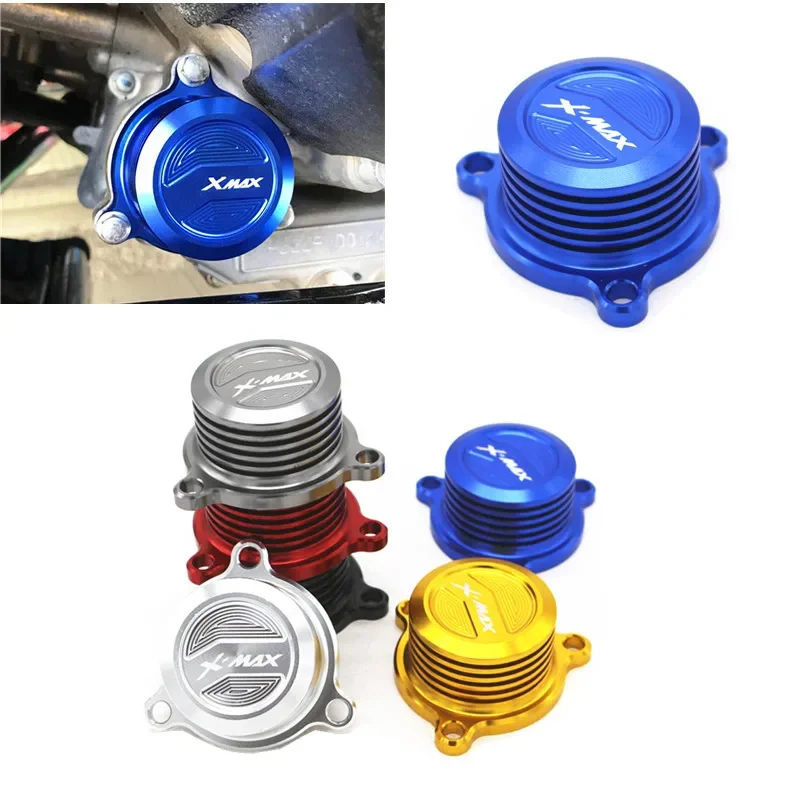 

For Yamaha XMAX300 XMAX125 XMAX250/400 2017-2023 Motorcycle Accessories Water Oil Fuel Filter Tank Cooling Radiating Cover Cap