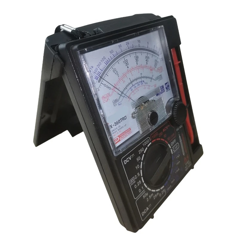 ABNO penguji Multimeter Analog, dengan pena uji bel, penguji arus tegangan DC 1000V, Multimeter Analog genggam