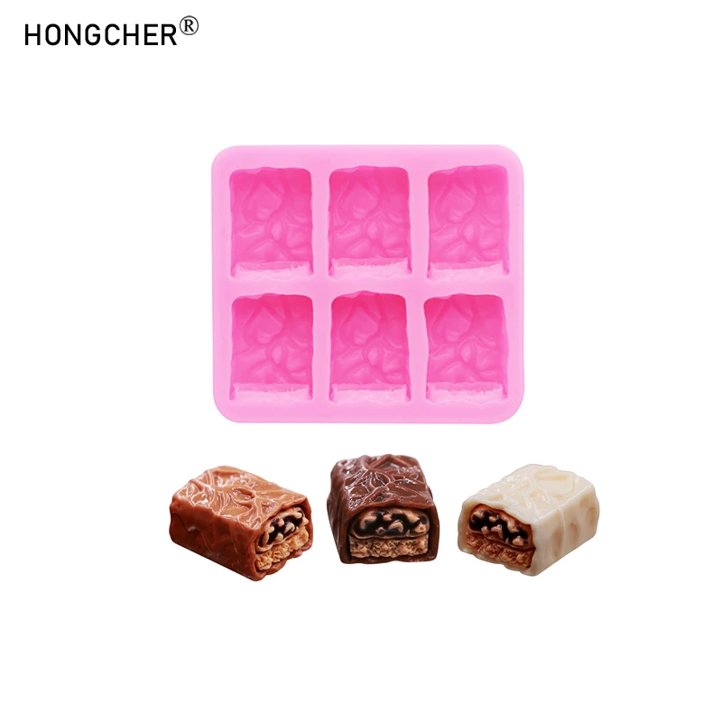Silikonform für schokoladenfüllige Snacks, geeignet für Harzschmuck, gefüllte Süßigkeiten und DIY-Schokoladen-, Kuchen- und Dessertherstellung.