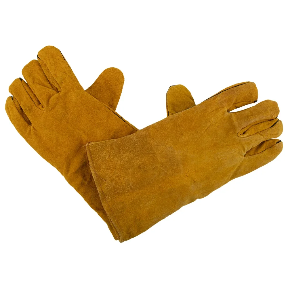 

Factory Workshop Welding Gloves Welding Tools A Pair Of Cowhide Flame-Retardant Heat Insulation For Metal Welding