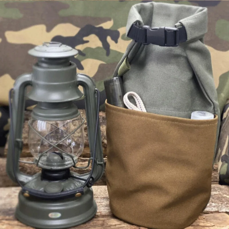 

New 1Pcs Retro Camping Lantern Storage Bag Canvas Cover For Kerosene Lamp Oil Lantern Camping Hiking Tent Lights Cover