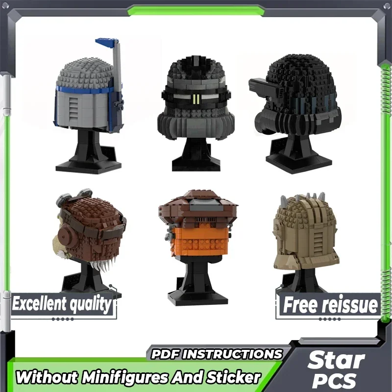 

Звездная модель фильма Moc, строительные кирпичи, коллекция шлемов в стиле ампир, технология, модульные блоки, подарки, рождественские игрушки, наборы «сделай сам», сборка