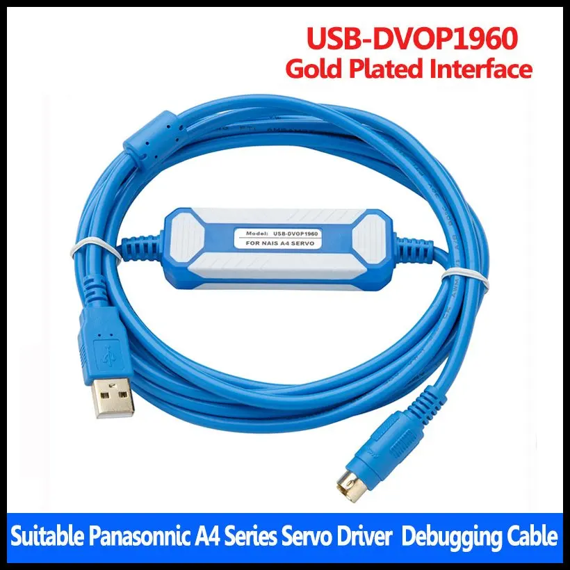 CNC Suitable Panasonic A4 MINAS-A MINAS E Series USB-DVOP1960 USB-A5 A6 Servo Driver Communication Debugging Cable PLC