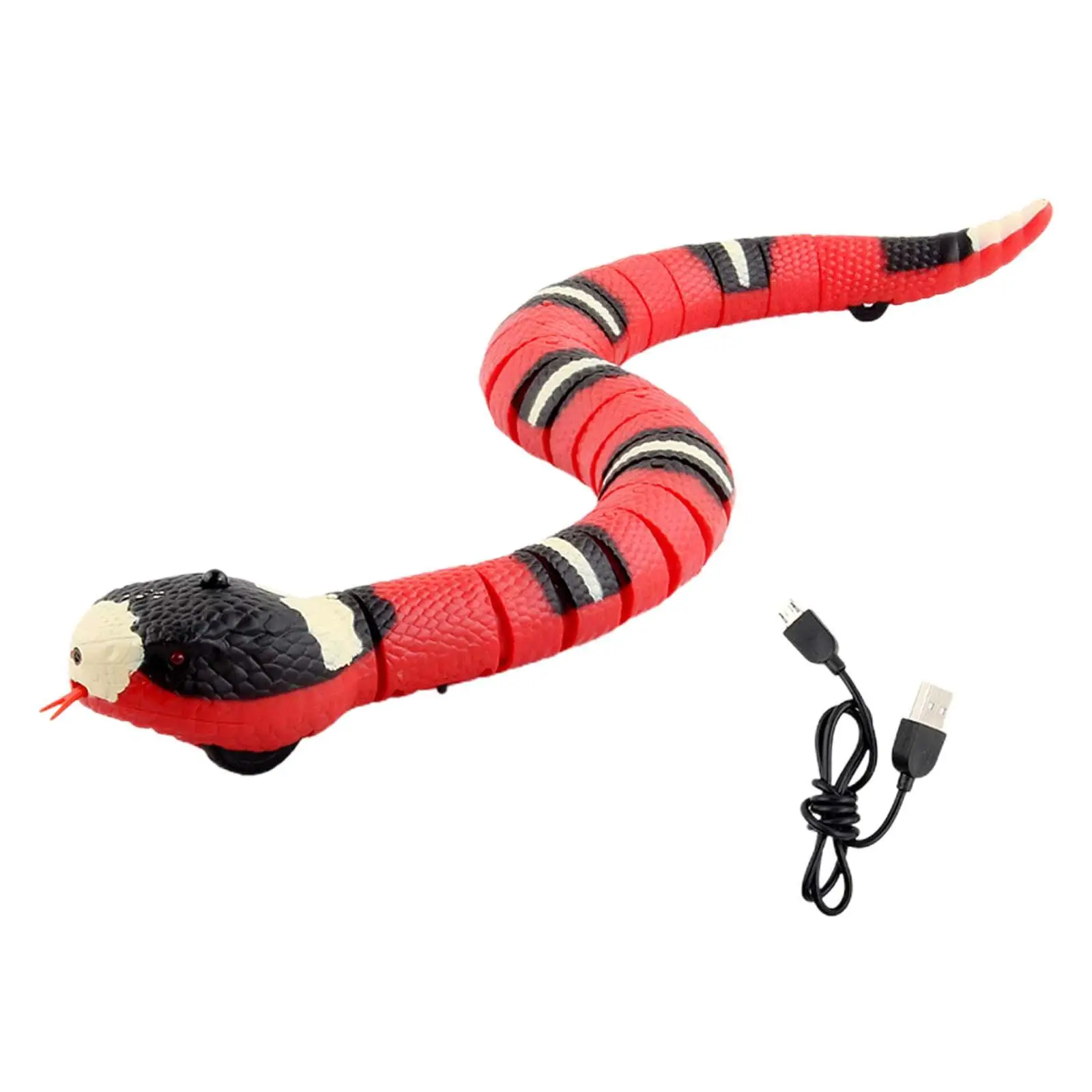 Cat Toy Tricky Toy Interactive Toy Electric Sensing Cat Toy Snake Smart Sensing Snake for Dogs Indoor Kitten Pet Accessories