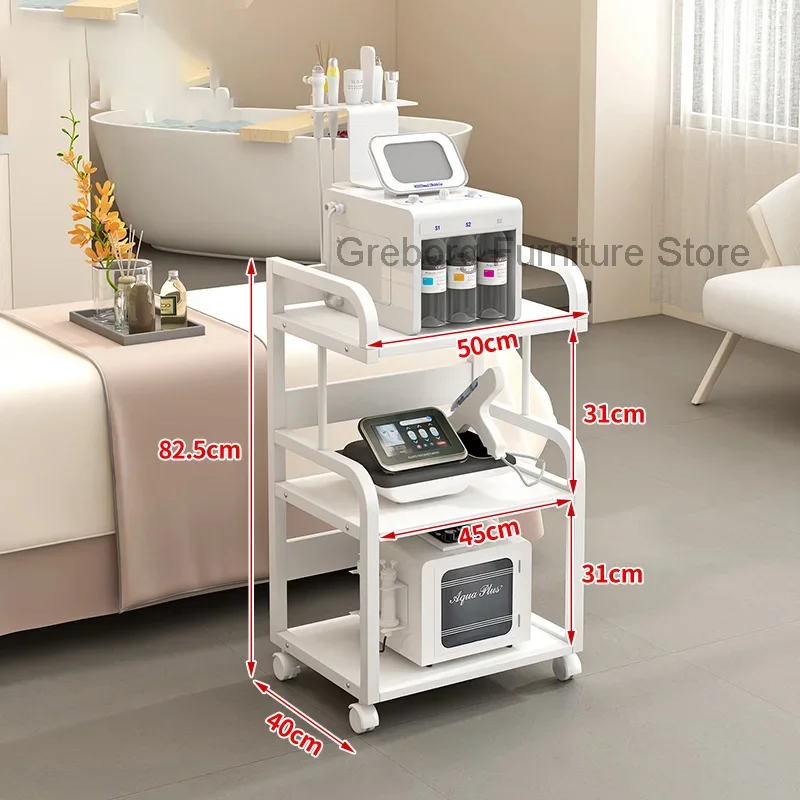 

Furniture Tattoo Dressing Cart Cosmetic Table On Wheels Elegant Hairdresser Hospital Trolley Delivery Beauty Room Rollwagen Tool