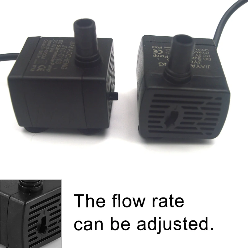 Ultra Quiet USB Aquarium Fish Tank Filtration Pump Mini Pet Fountain Submersible Adjustable Flow Water Circulation Pump 5V gallery 4
