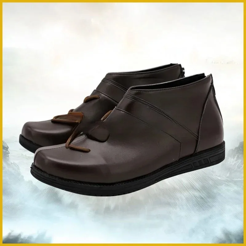 Game FF14 Final Fantasy Ardbert Cosplay Shoes Boots Halloween Accessorie Customized