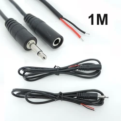 3.5 Mm Audio Extension Cable Aux Single Head Line 3.5mm Mono Male and Female Cable 2 Pin 2 Core Audio Output Line