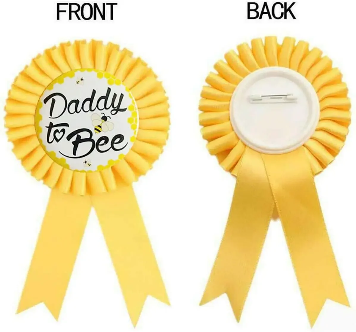 Baby Shower Party Gender Reveal Sash for Mom to Bee & Dad to Bee Badge New Dad Party Gifts Welcome Baby Sash Baby Shower Decor