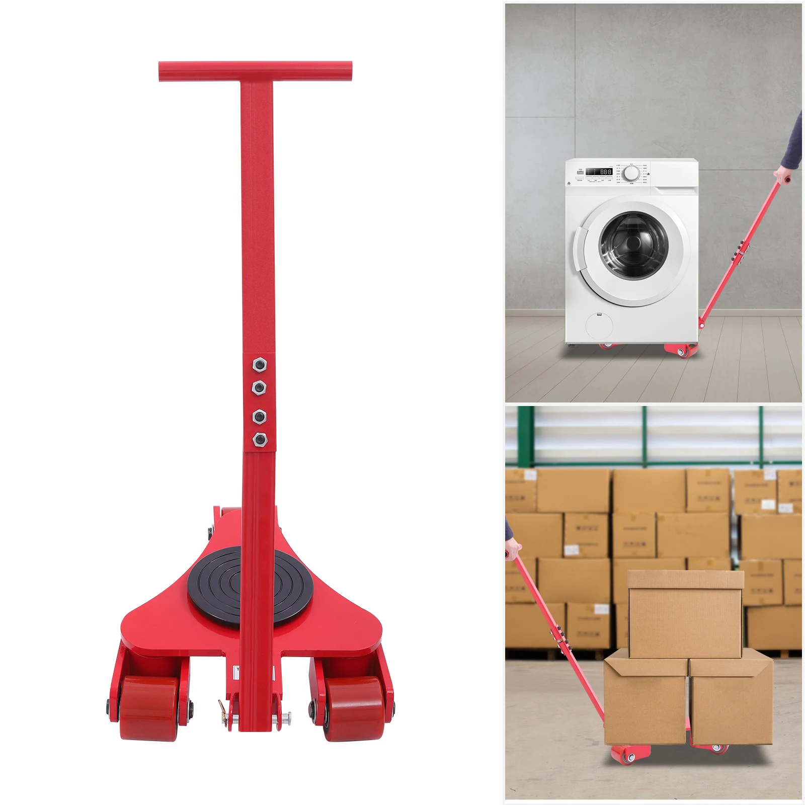 

Тележка для перемещения оборудования 2T, промышленная тележка-платформа для машин, тележка для перемещения оборудования для склада и мастерской