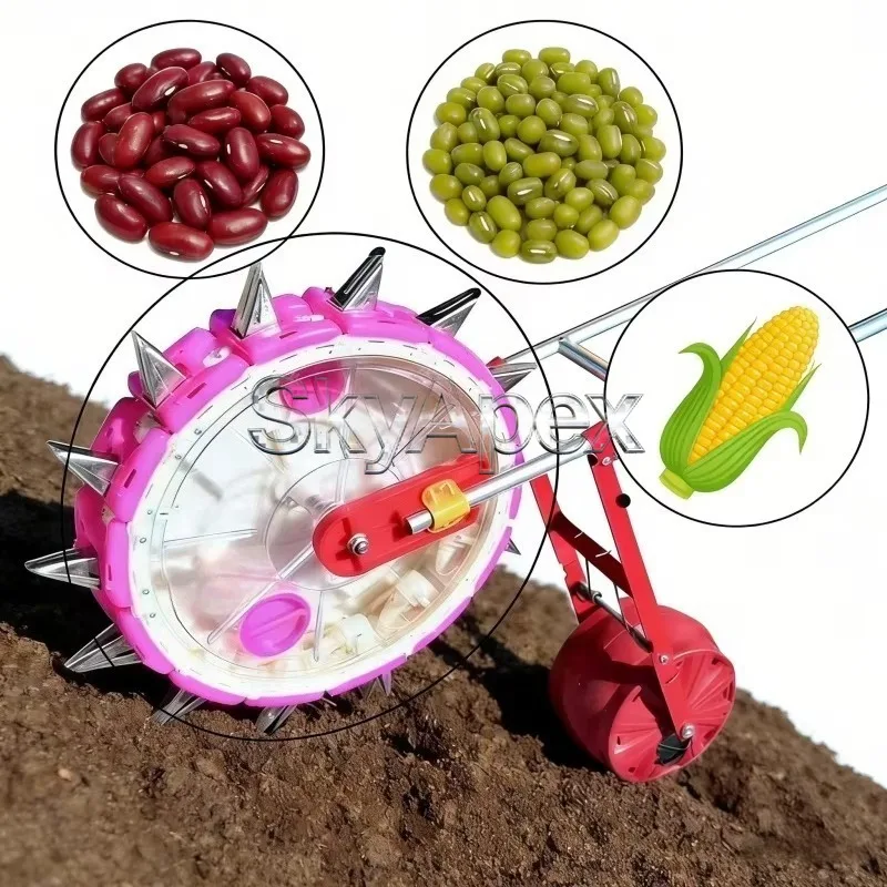 Multifunctional Manual Seeder Ideal For Corn Sunflower Wheat Sesame Peanut Farmland Garden Cultivation Agricultural Seeding Work - view 2