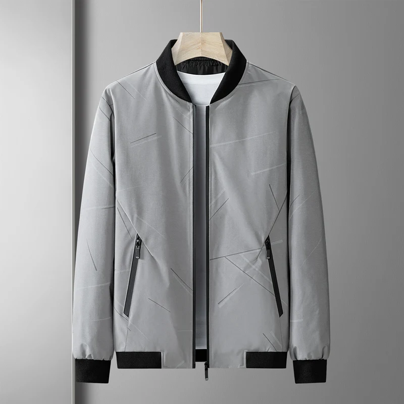 Korea Fashion Oversize 3XL 4XL 2026 Casual Men's Black Windbreaker Jackets Long Trench Coat For Spring Autumn Winter Clothes