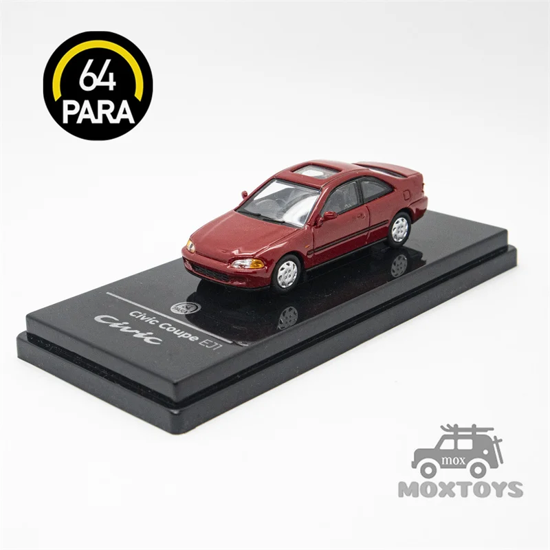 Para64 1:64 1995 Civic Coupe EJ1 Milano Red Diecast Model Car