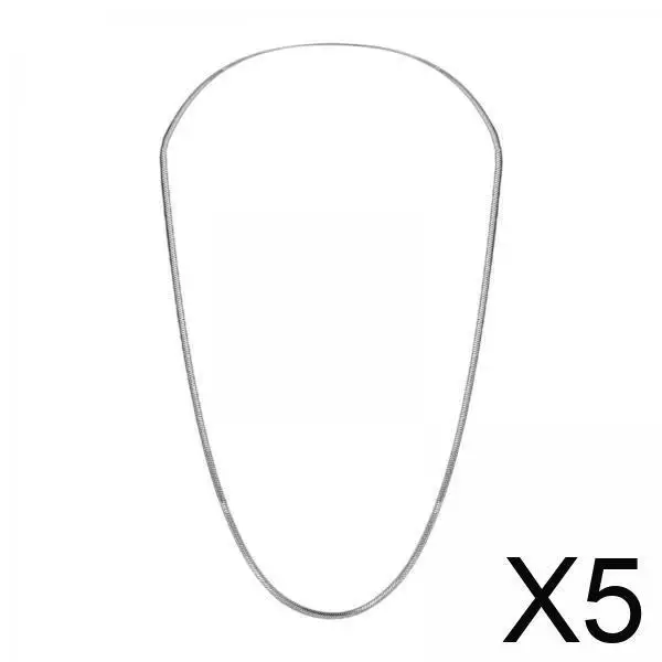 

Titanium Steel Thin Snake Chain Necklace for Women Flexible Choker Simple Jewelry Gift