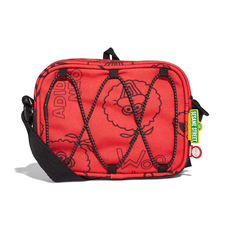 

Adidas NEO Elmo Сумка через плечо «Улица Сезам» Мужская и женская сумка через плечо Повседневная дорожная сумка-мессенджер Мультяшная уличная сумка