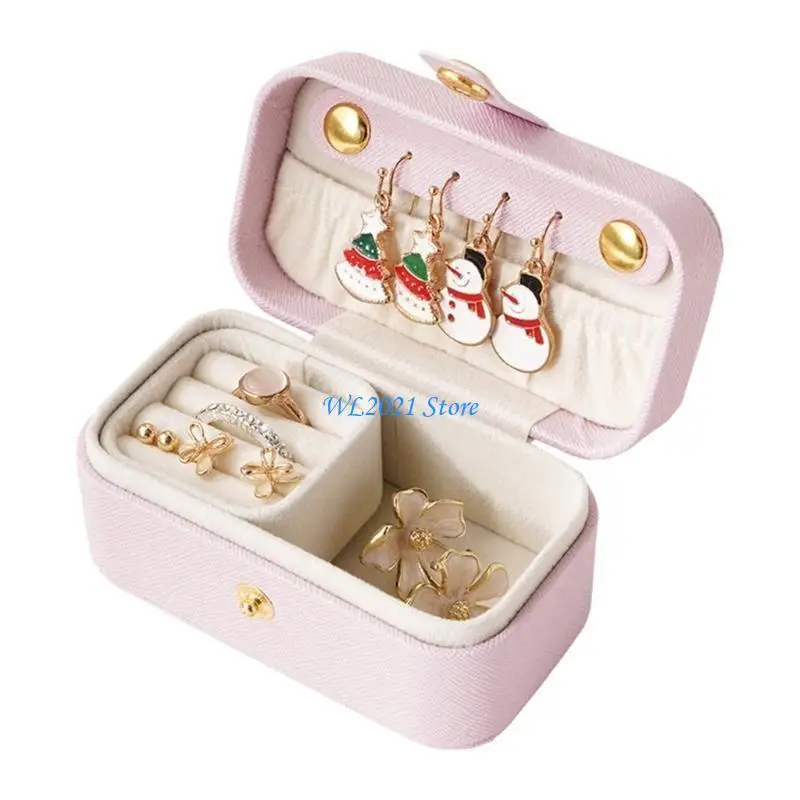 G5GC High-End-Schmuckstaierbox-Ringe Anhänger Ohrring Box Travel Tragbare PU Box