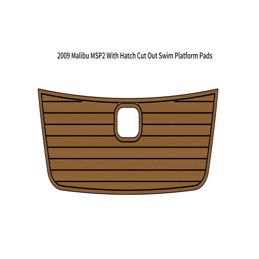 

Swim Platform With Hatch Cutout Pad Boat EVA Foam Teak Floor For 2009 Malibu MSP2