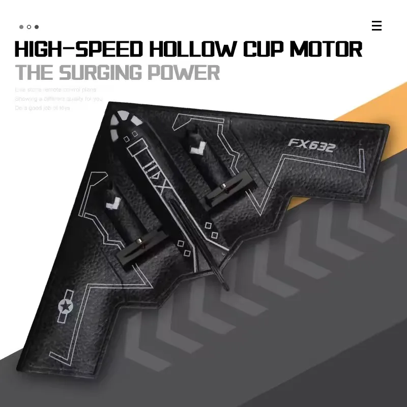 เครื่องบินบังคับวิทยุ B2 แบบปีกตรึง รุ่นเครื่องบินทิ้งระเบิด B2 ของเล่นเครื่องบินบังคับวิทยุ ทำจากโฟม EPP ของเล่นเด็กผู้ชาย ของขวัญวันหยุด