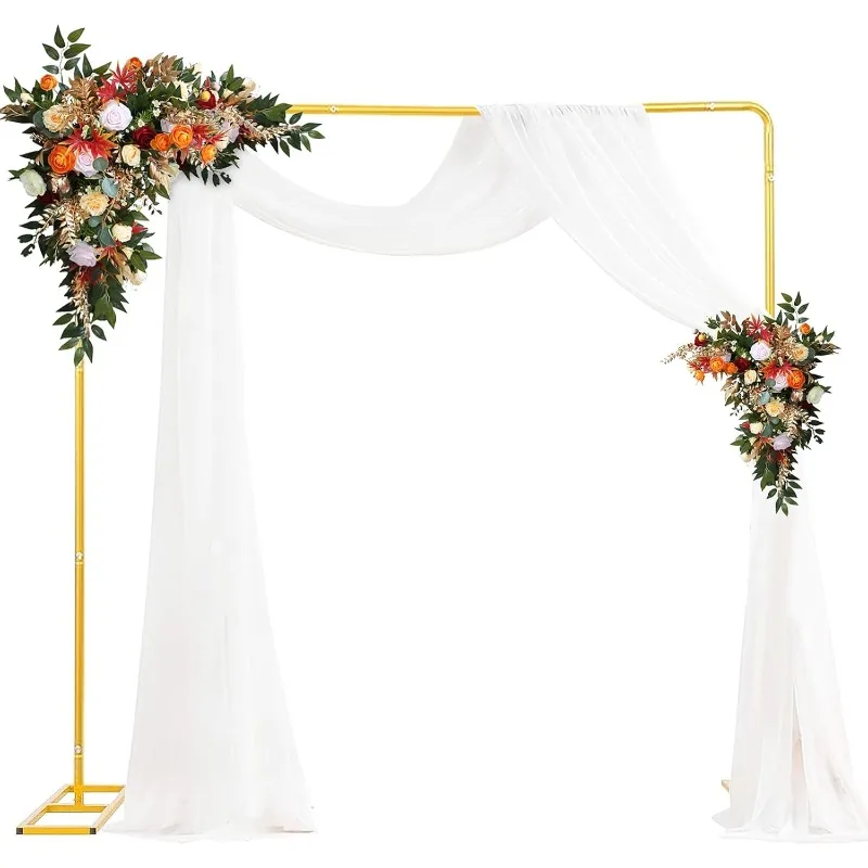 

Square Backdrop Stand, 6.5ft Wedding Arch Rectangle Backdrop Stand, Metal Arch Backdrop Stand With Base, Balloon Square Stand
