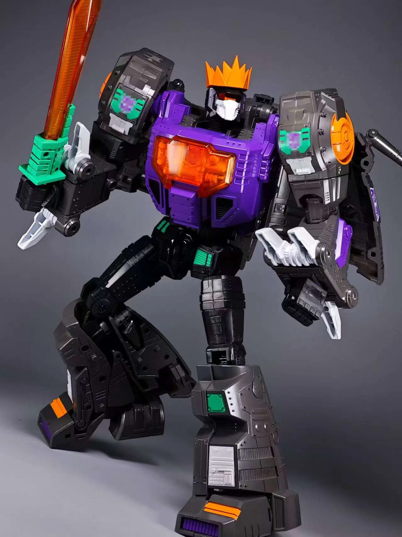 Transformação MP08 Grimlock Brinquedo Metálico Espelho Cor Ampliada Versão KO Figura de Ação 32 CM