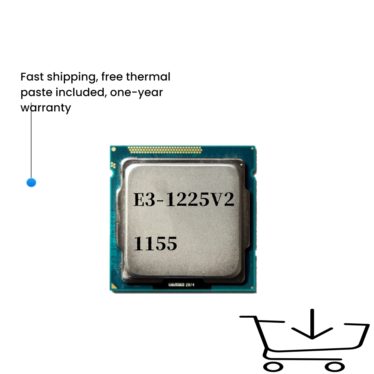 

Четырехъядерный процессор Xeon E3 1225 V2 1225V2, 3,2 ГГц, LGA 1155