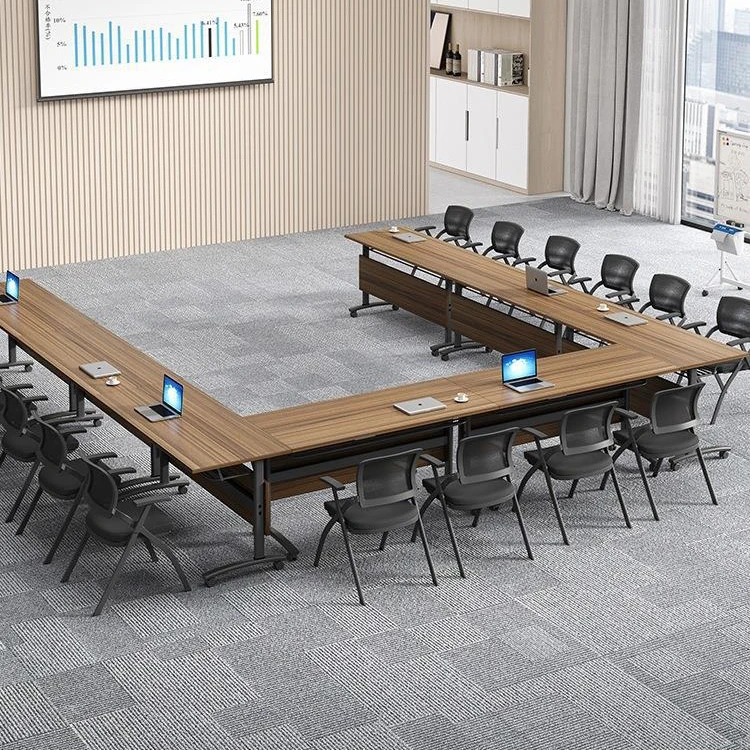 

Metal Frame Movable Conference Long Table Training Desk Combination