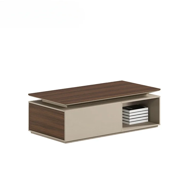 

New Arrival Rectangle Wooden Coffee Tables Office Furniture Modern Executive Wood Tea Table For Office Room Coffee Desk