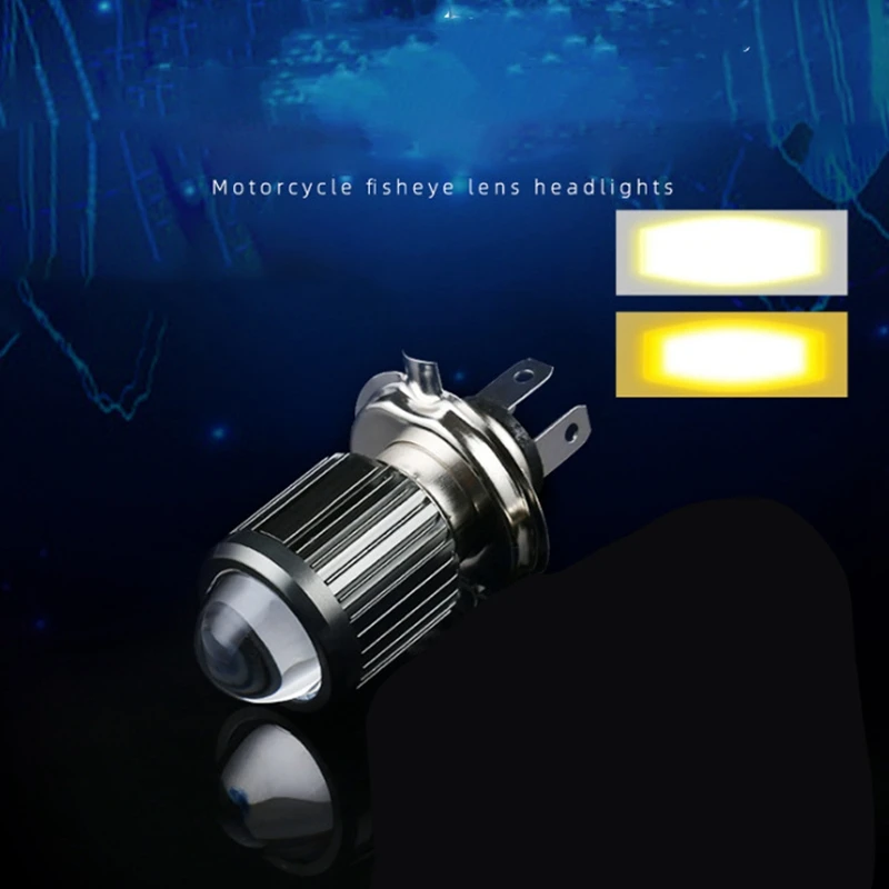 Motorcycle H4 LED Lens Headlight LED Headlight Suitable for Scooter Motorbike