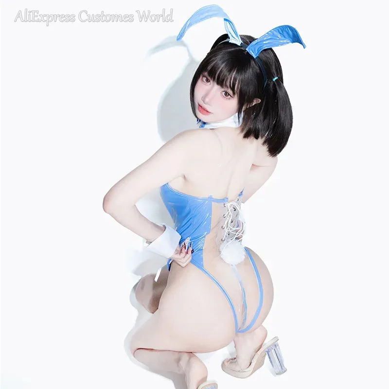DY20Sexy Bunny Girl Yor Briar الزي اليومي لـ NieR: أزياء Automata التأثيرية YoRHa No. 2 نوع B ارتداءها شفافة أرنب تا