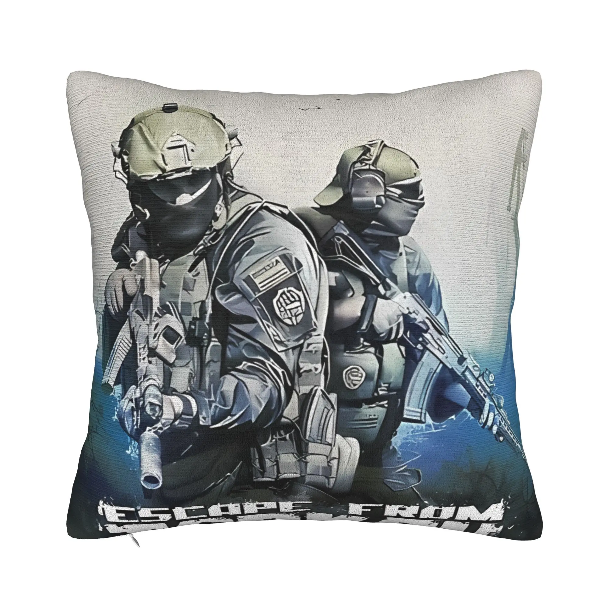 Escape From Torkov  Decorative Pillowcases for Cozy Escape From Tarkov Pillow Cover Zipper Closure