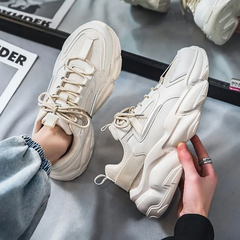 

Новые летние мужские повседневные кроссовки, легкие дышащие кроссовки на толстой подошве, дышащая спортивная обувь с сеткой, Zapatillas Hombre